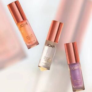NIB JOAH 3 Bottles of Top It Off Plumping Lip Oil in Bubbly and Bellini